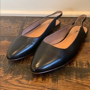 Madewell: Isla Slingback Flat Leather AA172